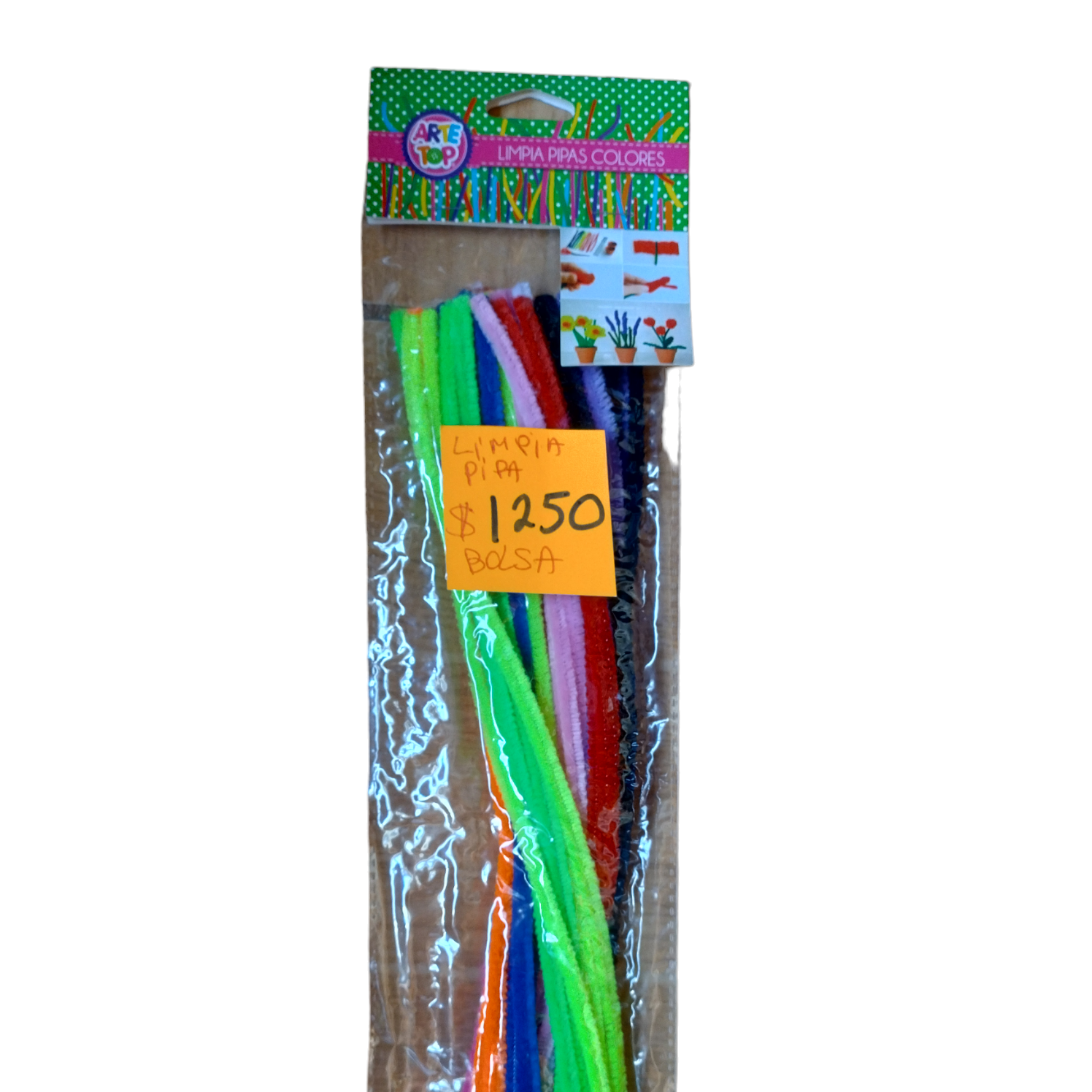 Bolsa de limpia pipas de colores