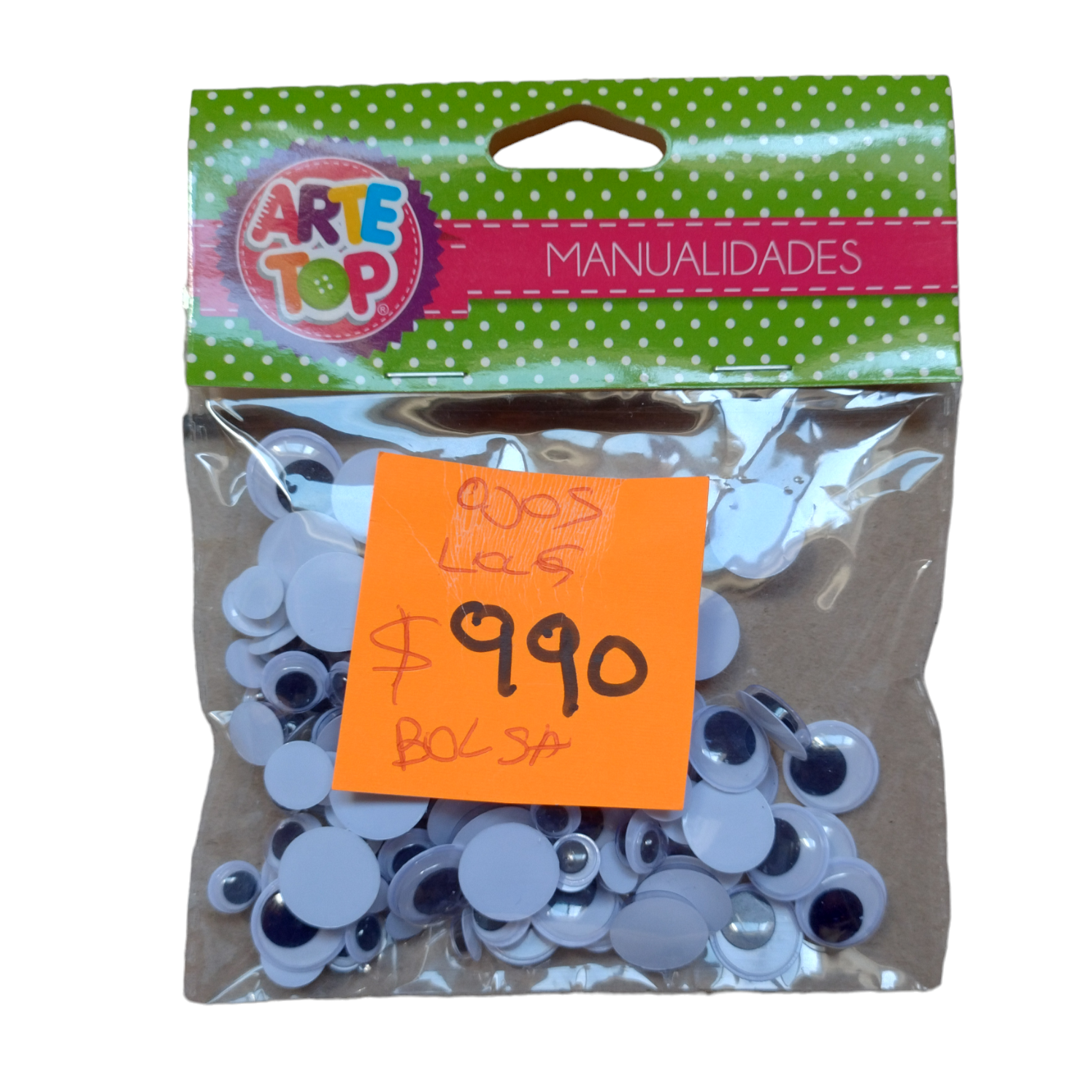 Set de ojos locos decorativos