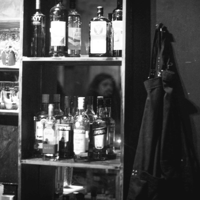 Barra del bar- visita nuestro menú